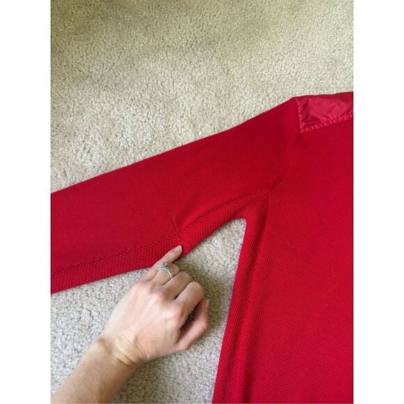 Canada Goose Red McLeod Sweater size S V-neck Pullover Merino Wool - Picture 5 of 14